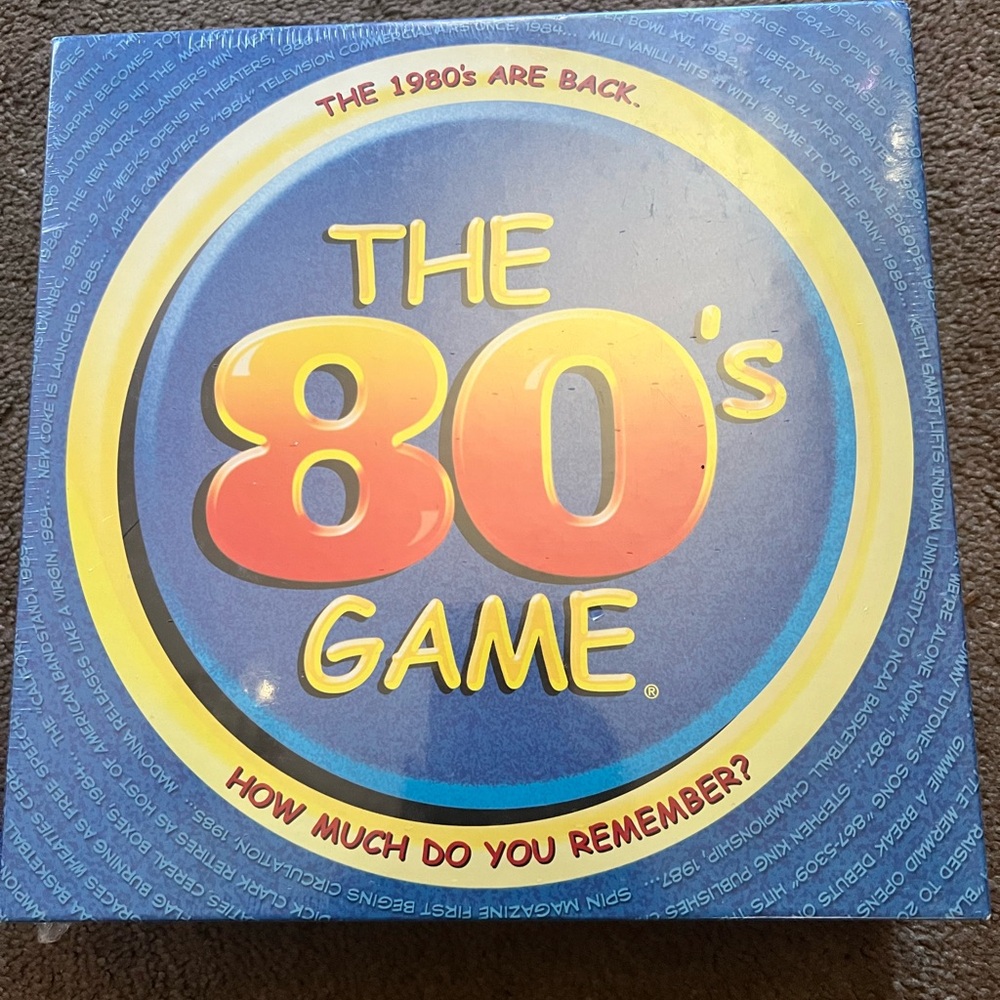 The 80's Game - Blue and Yellow Trivia Challenge